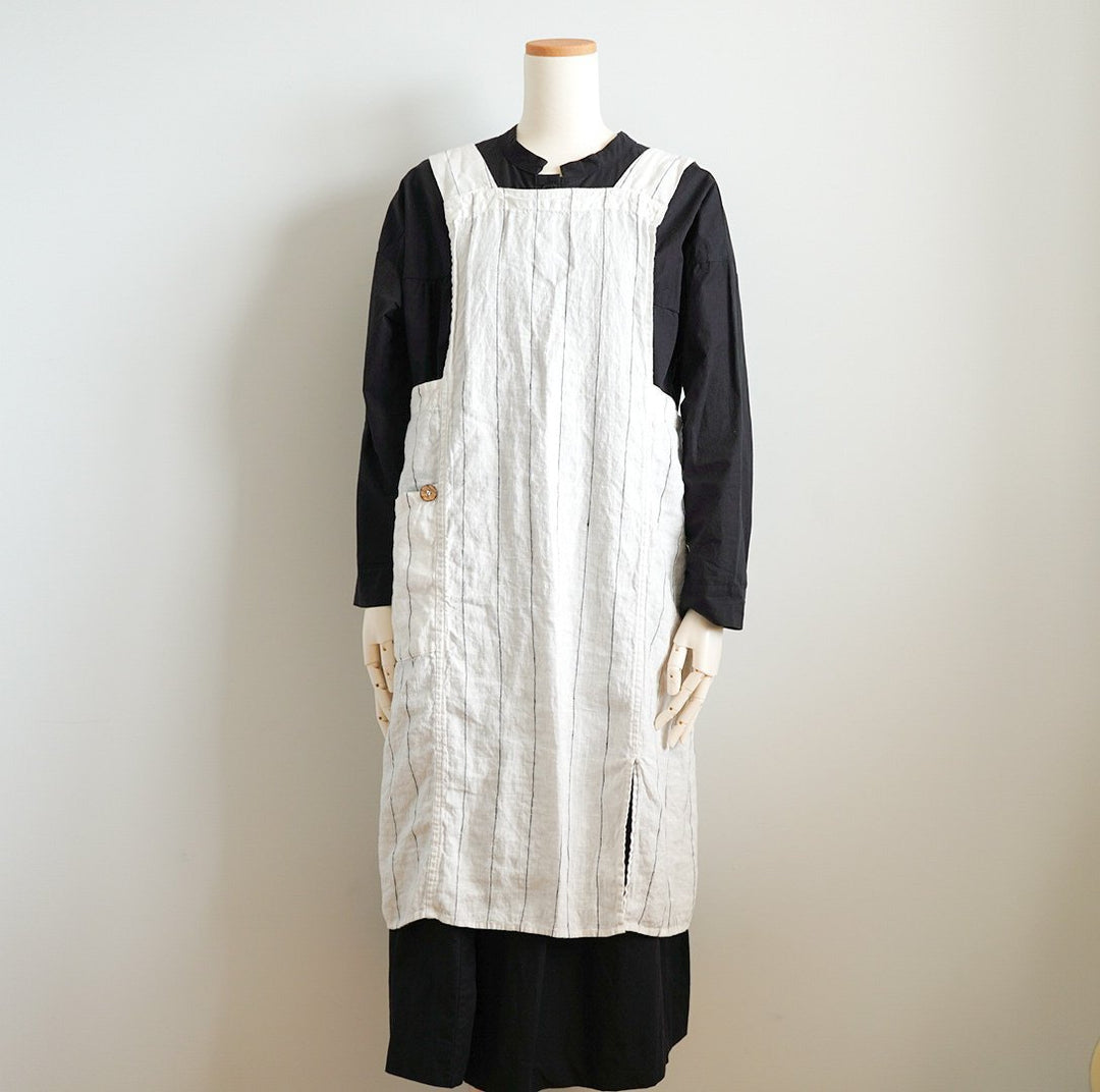 【Lino e Lina】リーノ・エ・リーナ リネンフルエプロン アニタ - エプロン・ミトン - ハナトツキ interior zakka&flower
