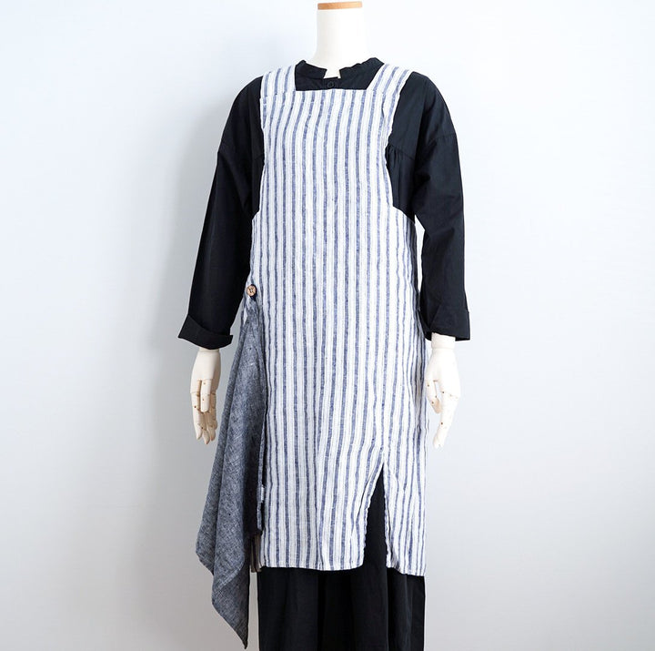 【Lino e Lina】リーノ・エ・リーナ リネンフルエプロン アニタ - エプロン・ミトン - ハナトツキ interior zakka&flower