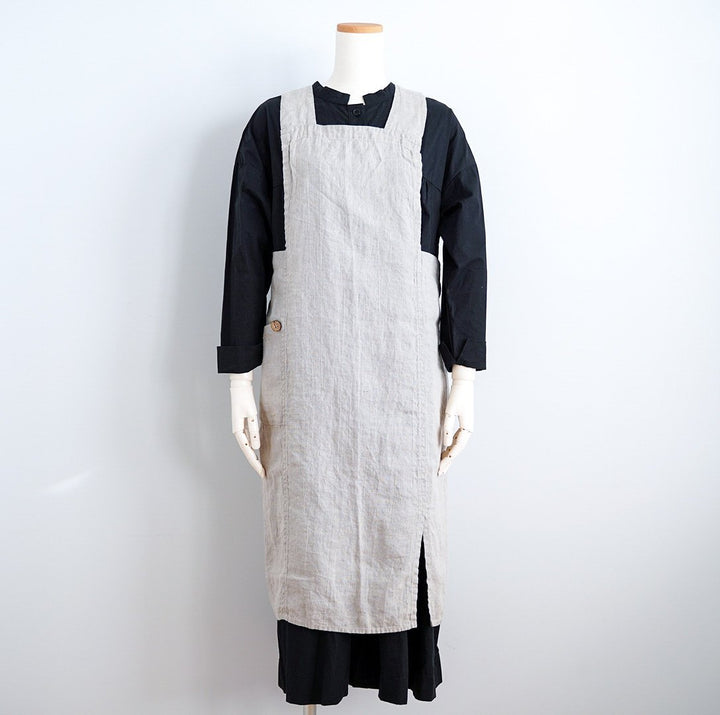 【Lino e Lina】リーノ・エ・リーナ リネンフルエプロン アニタ - エプロン・ミトン - ハナトツキ interior zakka&flower