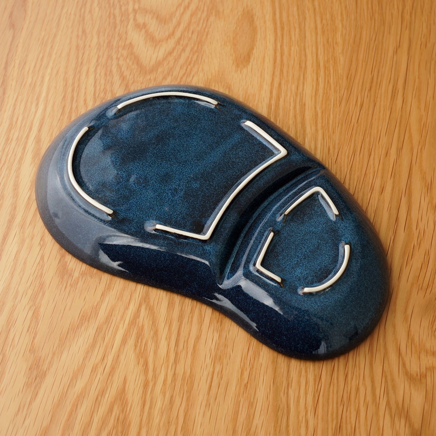 美濃焼 仕切りプレート 北欧ブルー – ハナトツキ interior zakka&flower