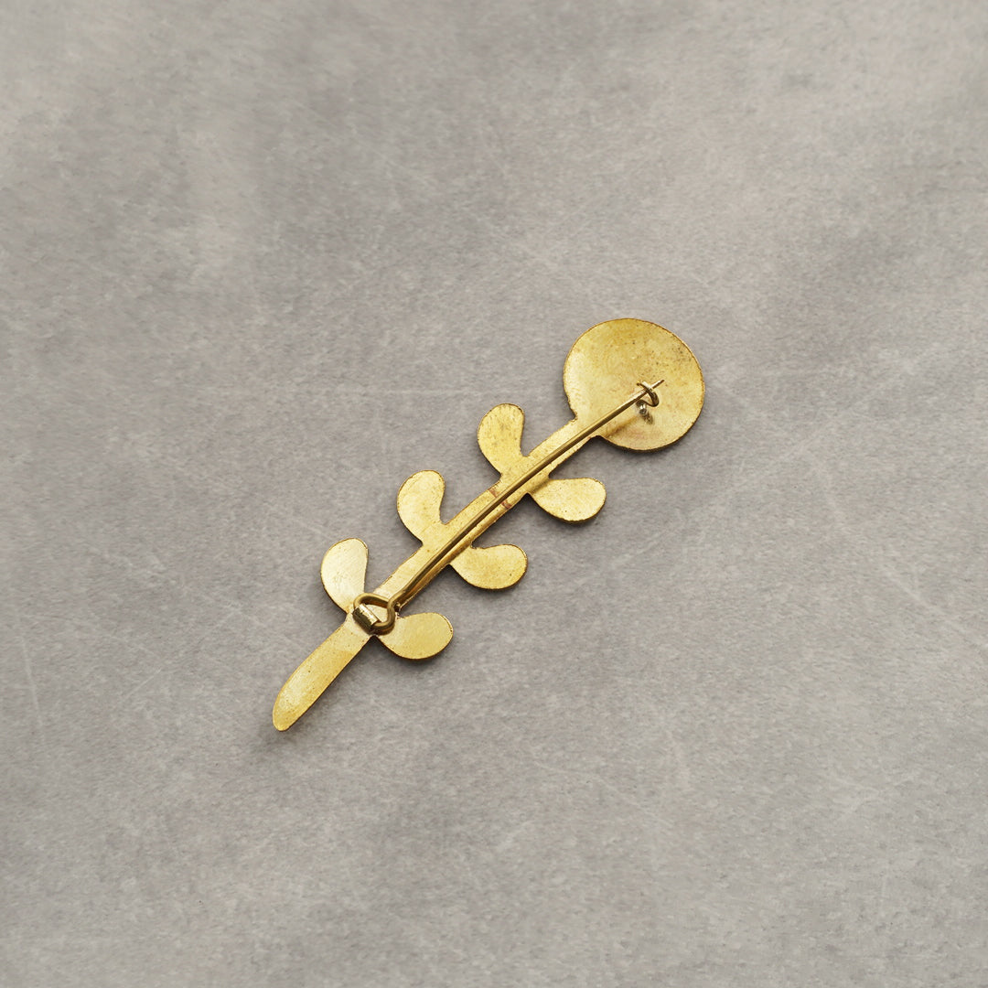 Akorat】真鍮ブローチ 花 BRASS BROOCH FLOWER – ハナトツキ interior 