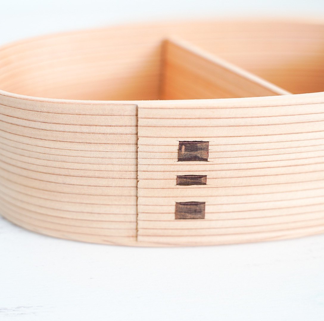 りょうび庵 曲げわっぱ こばん弁当箱（中）無塗装 – ハナトツキ